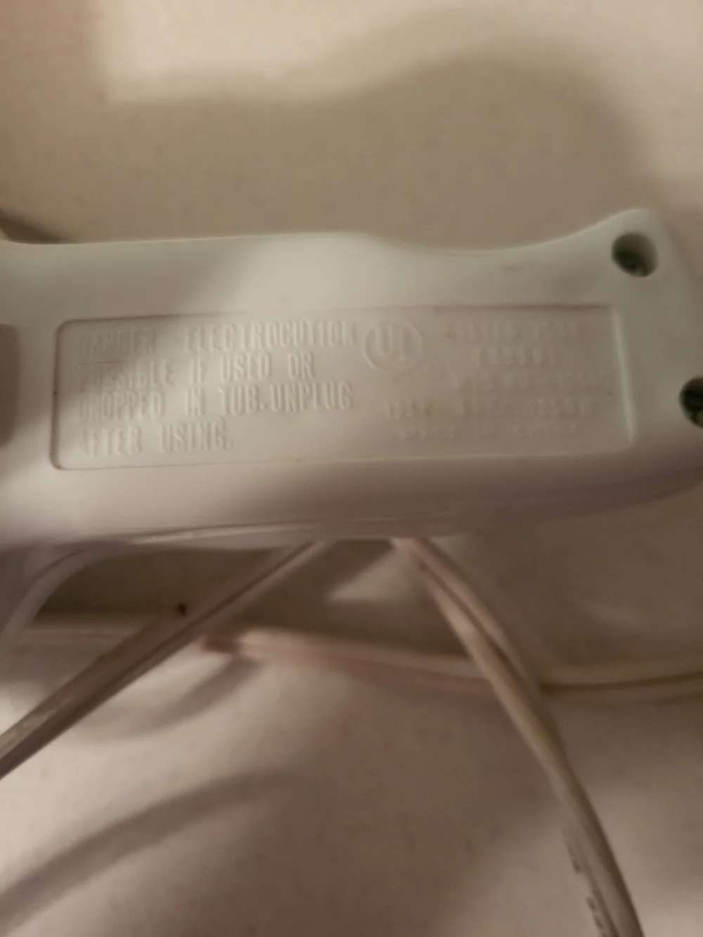 Windmere Alon Mate 1250 White Compact Hair Dryer